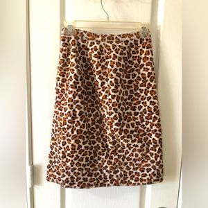 Furry cheetah print vintage skirt pin up